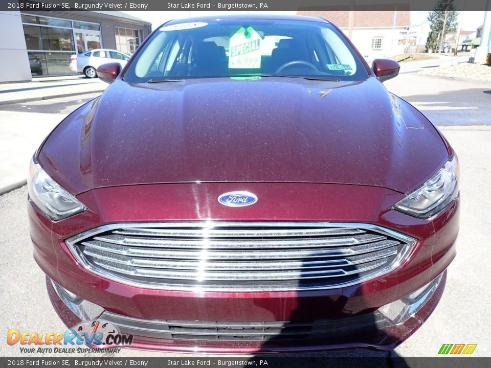 2018 Ford Fusion SE Burgundy Velvet / Ebony Photo #9