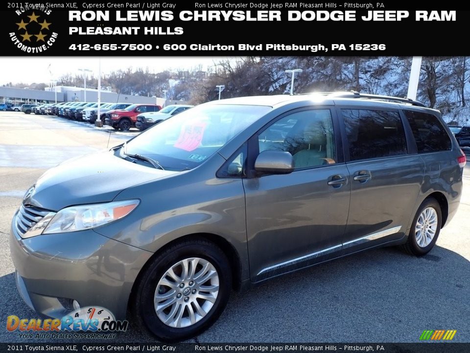 2011 Toyota Sienna XLE Cypress Green Pearl / Light Gray Photo #1