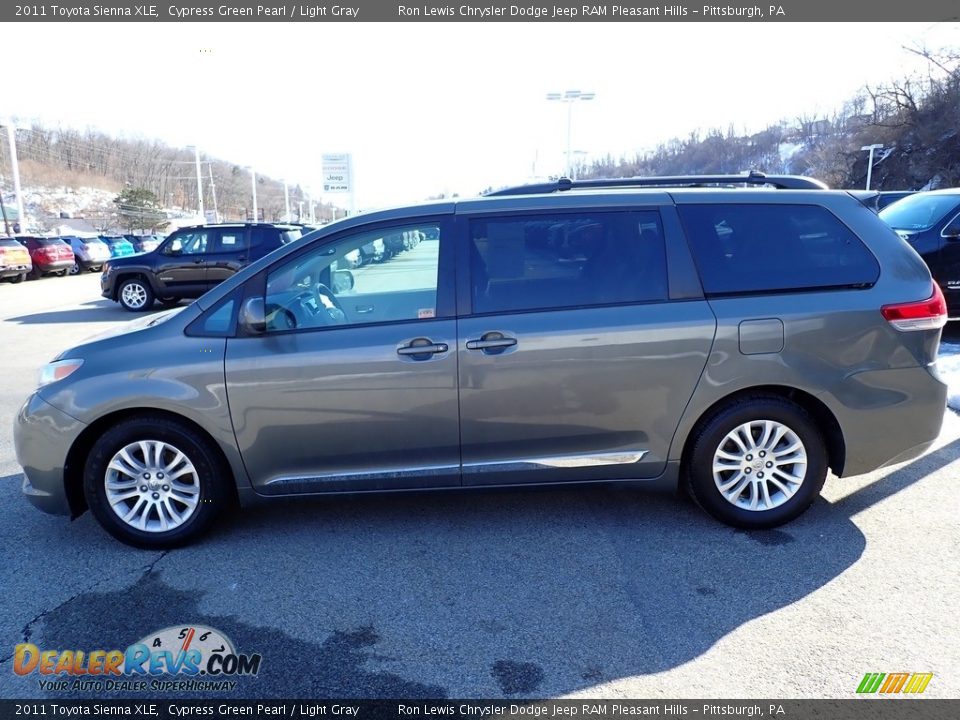 2011 Toyota Sienna XLE Cypress Green Pearl / Light Gray Photo #2