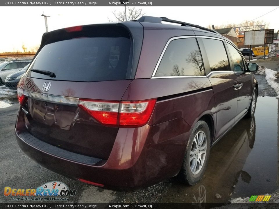 2011 Honda Odyssey EX-L Dark Cherry Pearl / Beige Photo #5