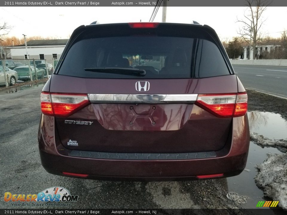 2011 Honda Odyssey EX-L Dark Cherry Pearl / Beige Photo #6