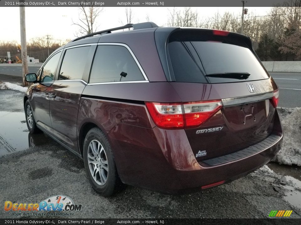 2011 Honda Odyssey EX-L Dark Cherry Pearl / Beige Photo #7