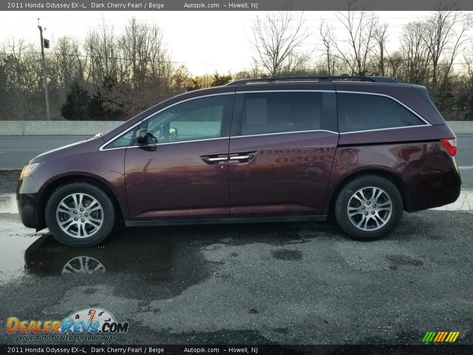 2011 Honda Odyssey EX-L Dark Cherry Pearl / Beige Photo #8