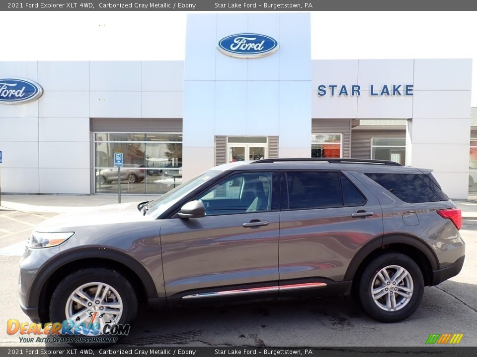 2021 Ford Explorer XLT 4WD Carbonized Gray Metallic / Ebony Photo #1