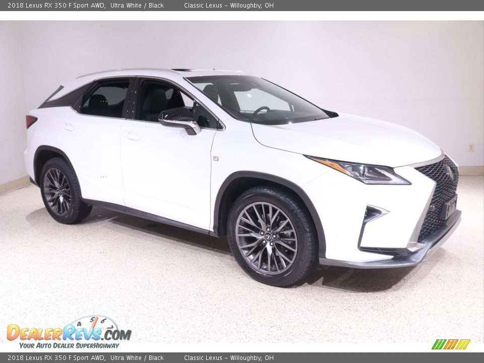 2018 Lexus RX 350 F Sport AWD Ultra White / Black Photo #1