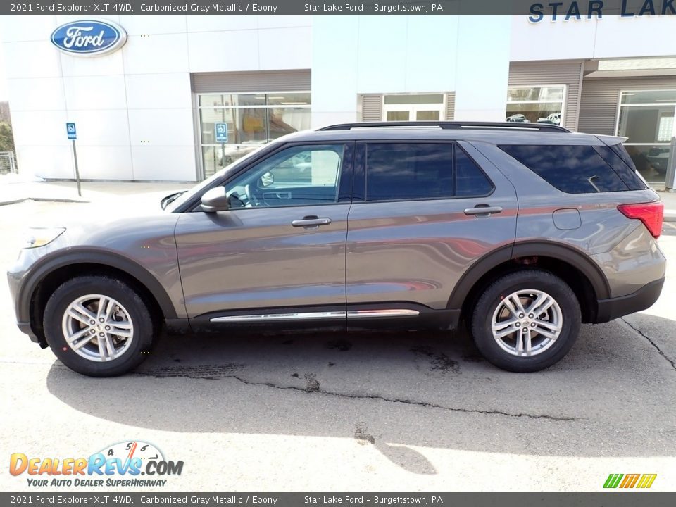 2021 Ford Explorer XLT 4WD Carbonized Gray Metallic / Ebony Photo #2