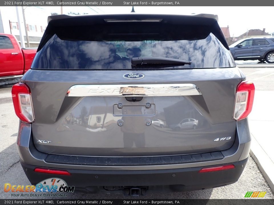 2021 Ford Explorer XLT 4WD Carbonized Gray Metallic / Ebony Photo #4