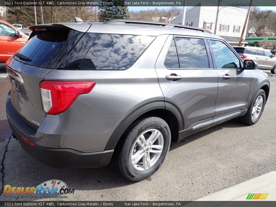 2021 Ford Explorer XLT 4WD Carbonized Gray Metallic / Ebony Photo #6