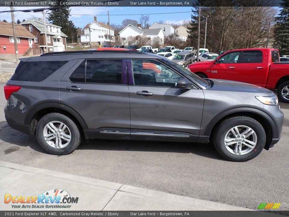 2021 Ford Explorer XLT 4WD Carbonized Gray Metallic / Ebony Photo #7