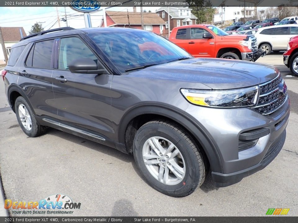 2021 Ford Explorer XLT 4WD Carbonized Gray Metallic / Ebony Photo #8