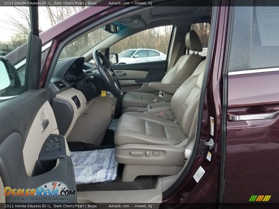 2011 Honda Odyssey EX-L Dark Cherry Pearl / Beige Photo #21