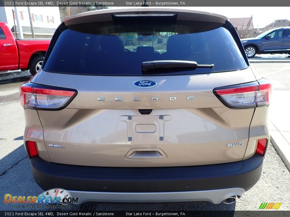 2021 Ford Escape SEL 4WD Desert Gold Metallic / Sandstone Photo #4