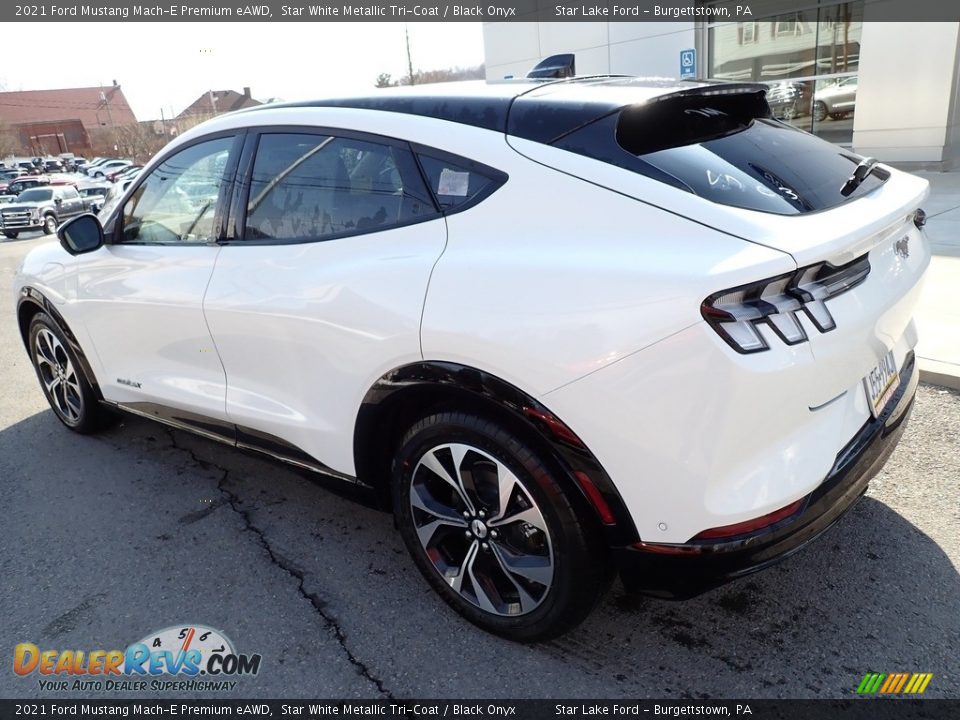 Star White Metallic Tri-Coat 2021 Ford Mustang Mach-E Premium eAWD Photo #3