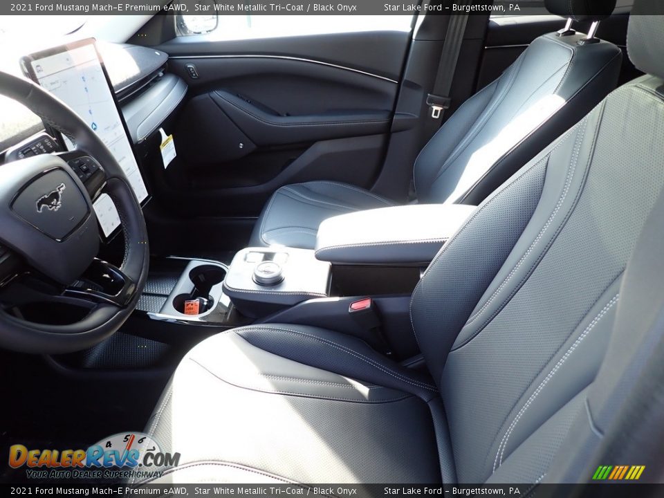 Front Seat of 2021 Ford Mustang Mach-E Premium eAWD Photo #10