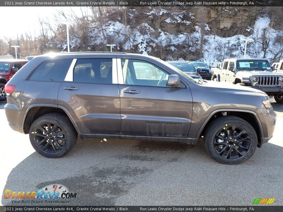 2021 Jeep Grand Cherokee Laredo 4x4 Granite Crystal Metallic / Black Photo #7