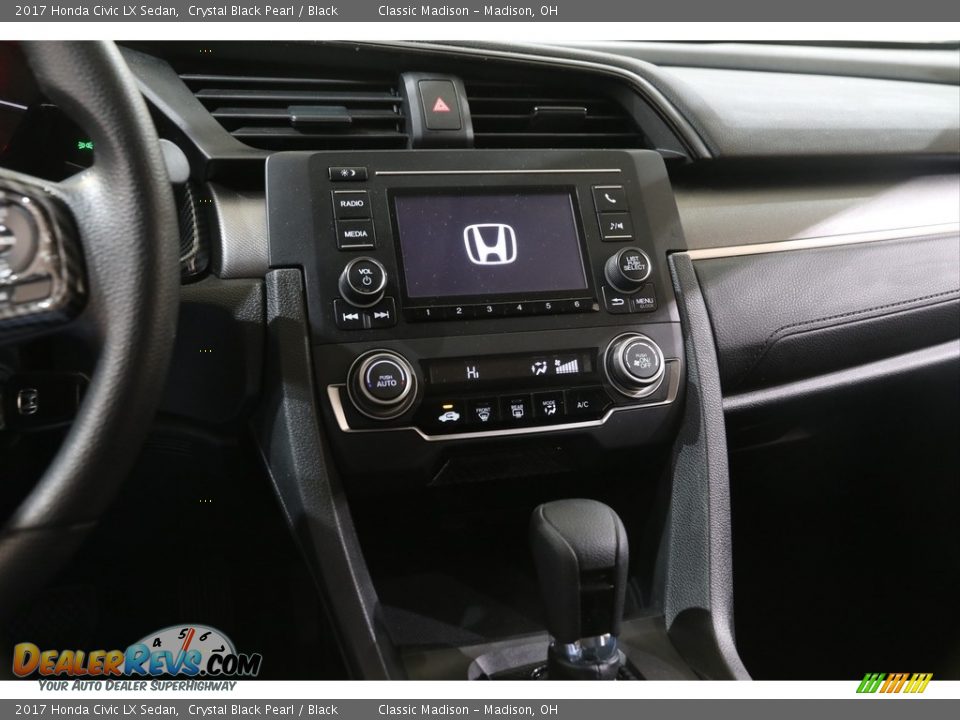 2017 Honda Civic LX Sedan Crystal Black Pearl / Black Photo #9