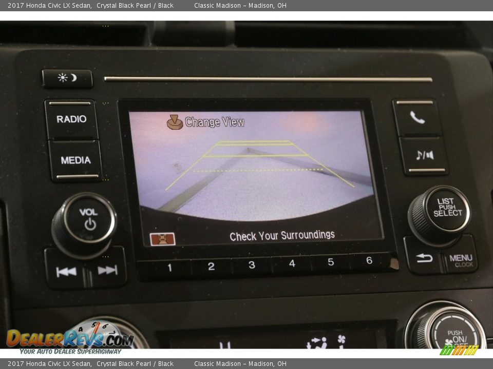 2017 Honda Civic LX Sedan Crystal Black Pearl / Black Photo #12