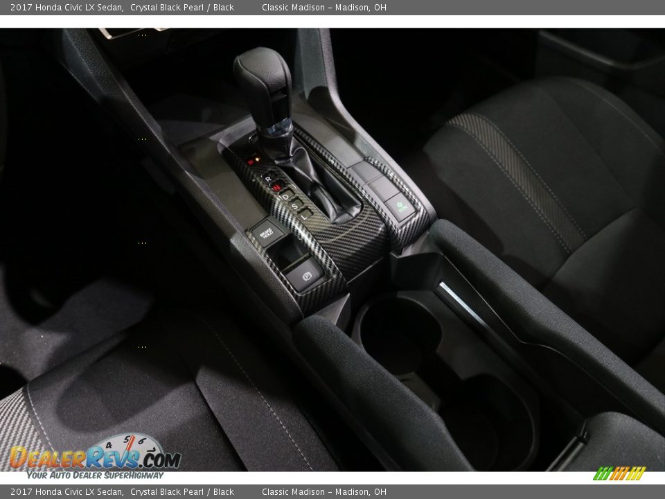 2017 Honda Civic LX Sedan Crystal Black Pearl / Black Photo #13