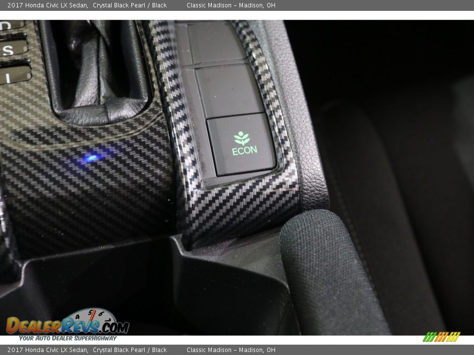 2017 Honda Civic LX Sedan Crystal Black Pearl / Black Photo #14