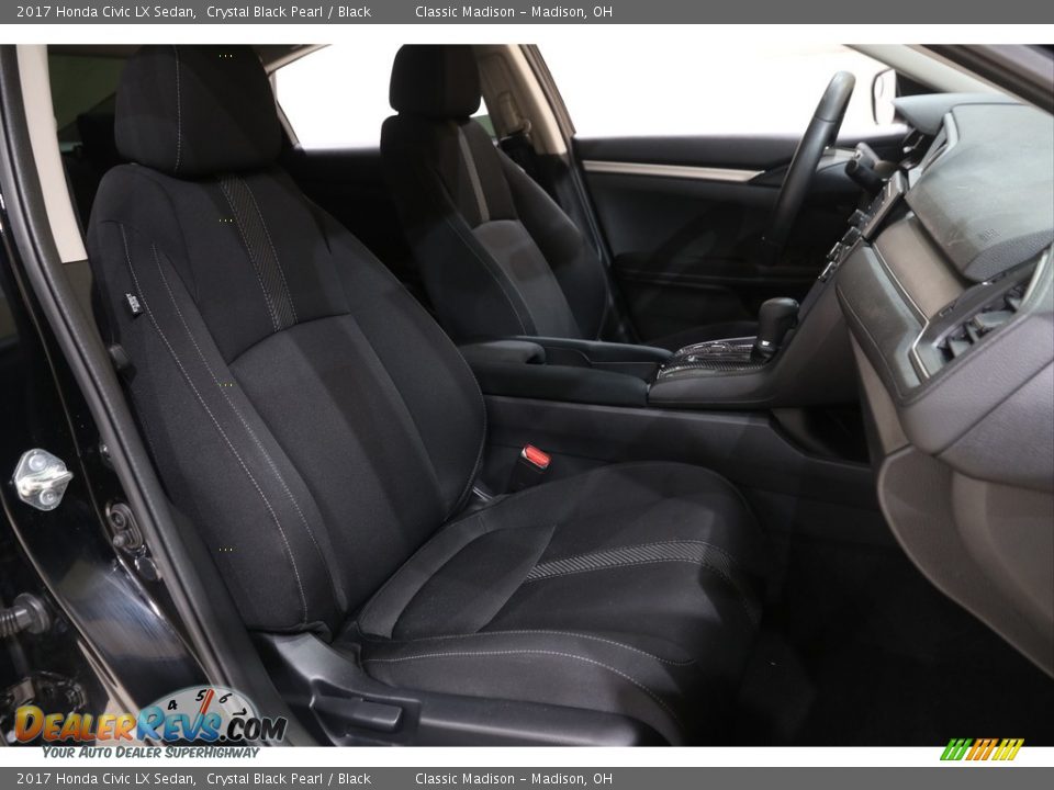 2017 Honda Civic LX Sedan Crystal Black Pearl / Black Photo #15