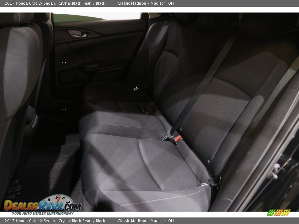 2017 Honda Civic LX Sedan Crystal Black Pearl / Black Photo #17