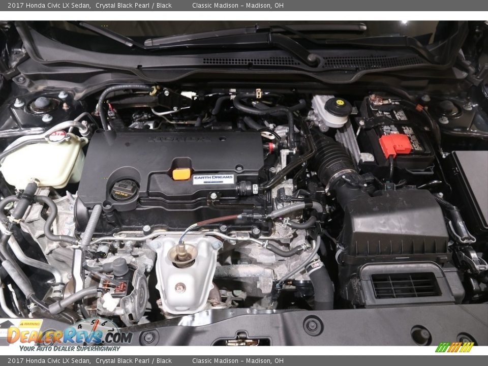 2017 Honda Civic LX Sedan Crystal Black Pearl / Black Photo #19