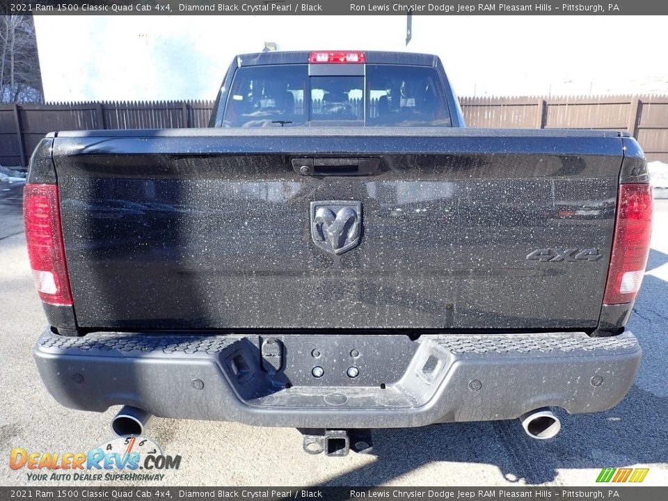 2021 Ram 1500 Classic Quad Cab 4x4 Diamond Black Crystal Pearl / Black Photo #4