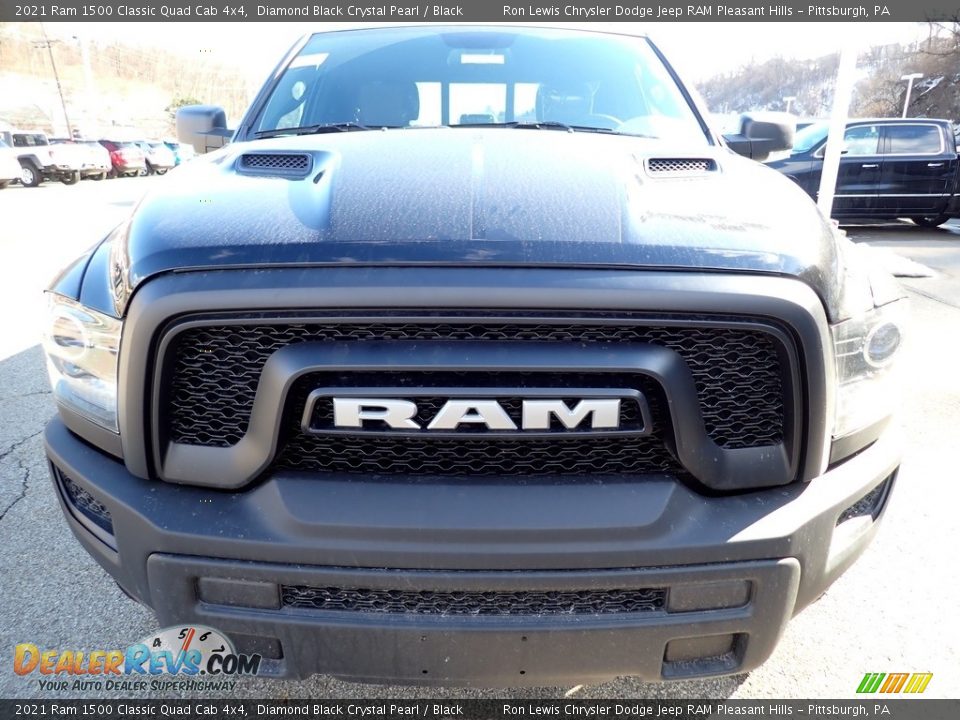 2021 Ram 1500 Classic Quad Cab 4x4 Diamond Black Crystal Pearl / Black Photo #8