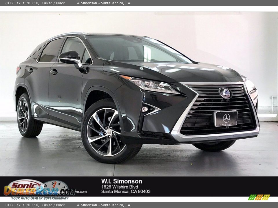 2017 Lexus RX 350 Caviar / Black Photo #1