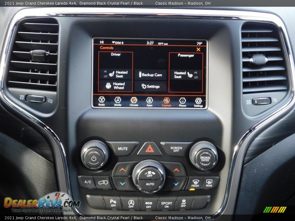 2021 Jeep Grand Cherokee Laredo 4x4 Diamond Black Crystal Pearl / Black Photo #7