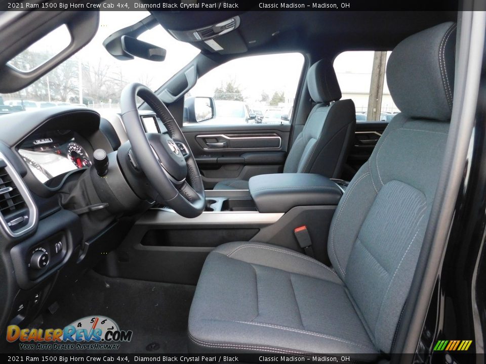 2021 Ram 1500 Big Horn Crew Cab 4x4 Diamond Black Crystal Pearl / Black Photo #2