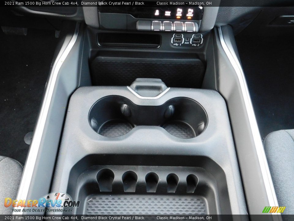 2021 Ram 1500 Big Horn Crew Cab 4x4 Diamond Black Crystal Pearl / Black Photo #6