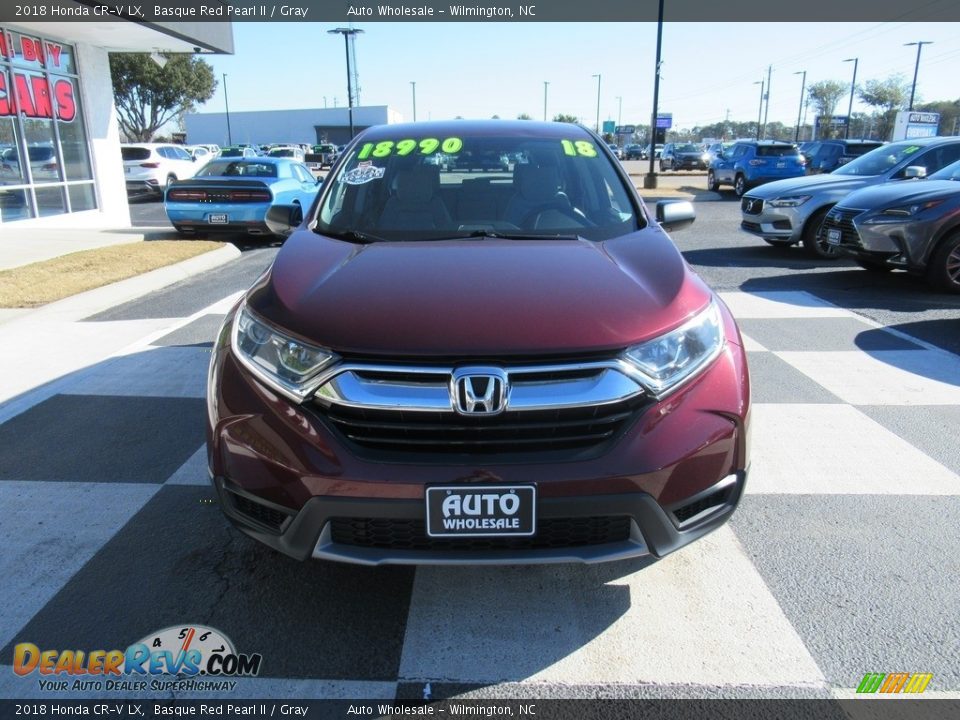 2018 Honda CR-V LX Basque Red Pearl II / Gray Photo #2