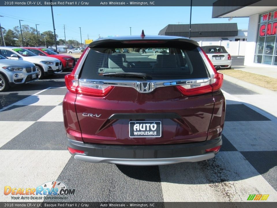 2018 Honda CR-V LX Basque Red Pearl II / Gray Photo #4