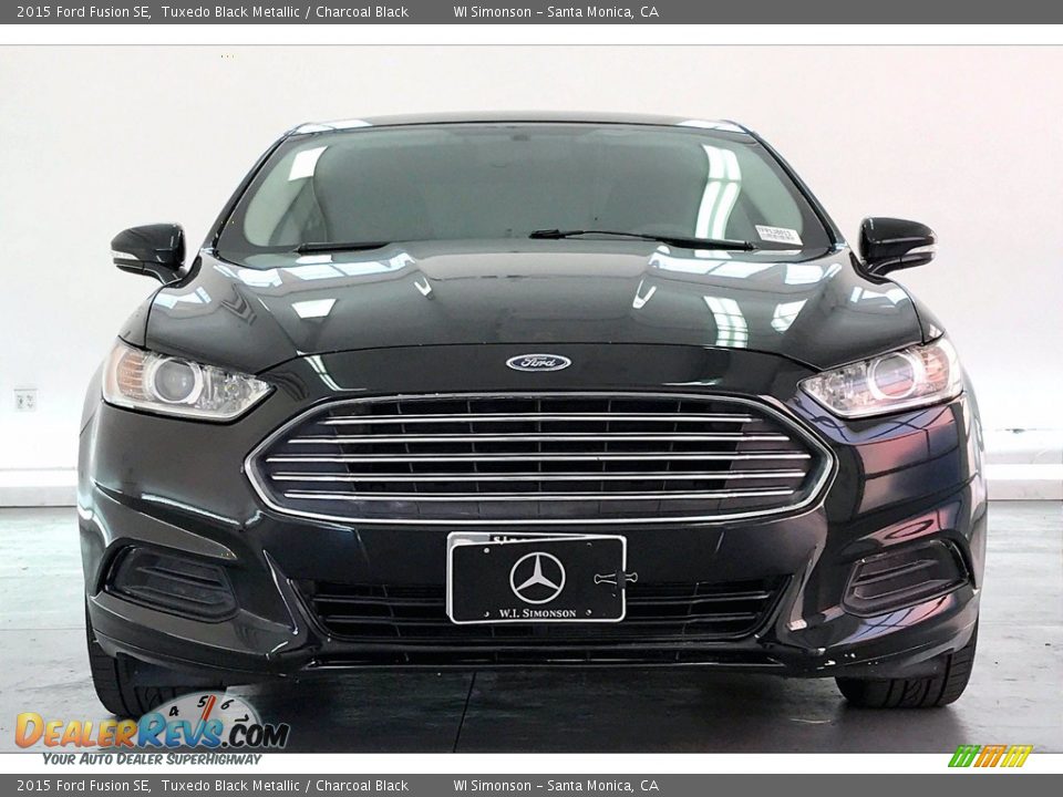 2015 Ford Fusion SE Tuxedo Black Metallic / Charcoal Black Photo #2