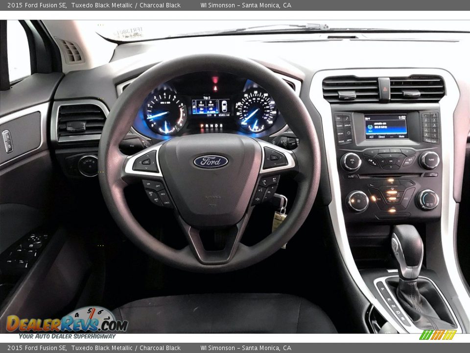 2015 Ford Fusion SE Tuxedo Black Metallic / Charcoal Black Photo #4