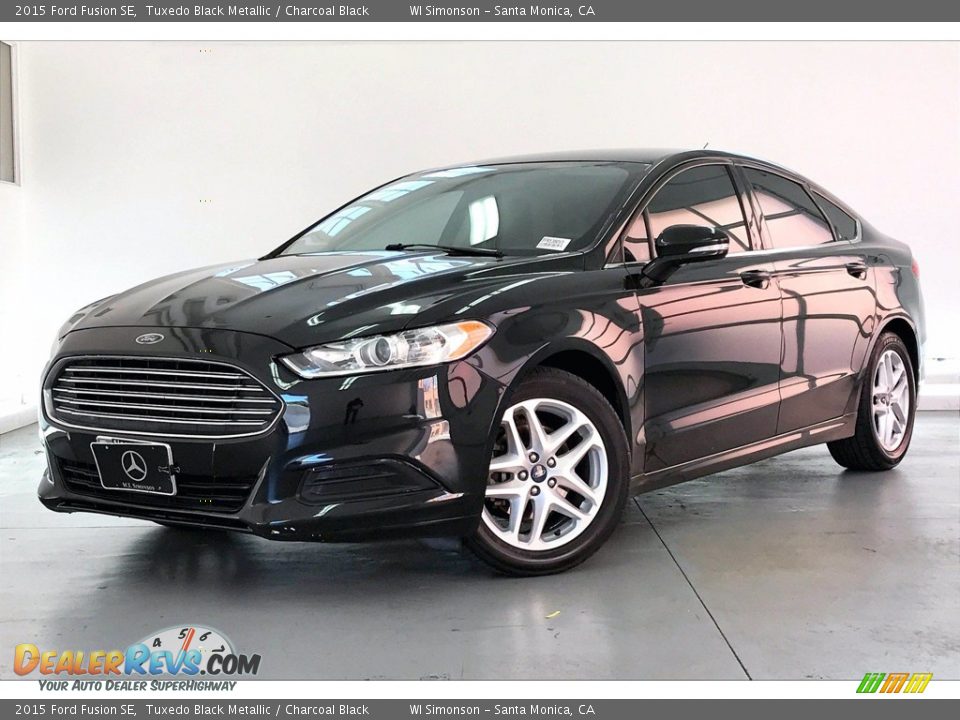 2015 Ford Fusion SE Tuxedo Black Metallic / Charcoal Black Photo #12