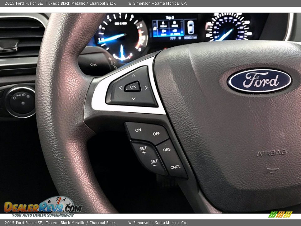 2015 Ford Fusion SE Tuxedo Black Metallic / Charcoal Black Photo #21