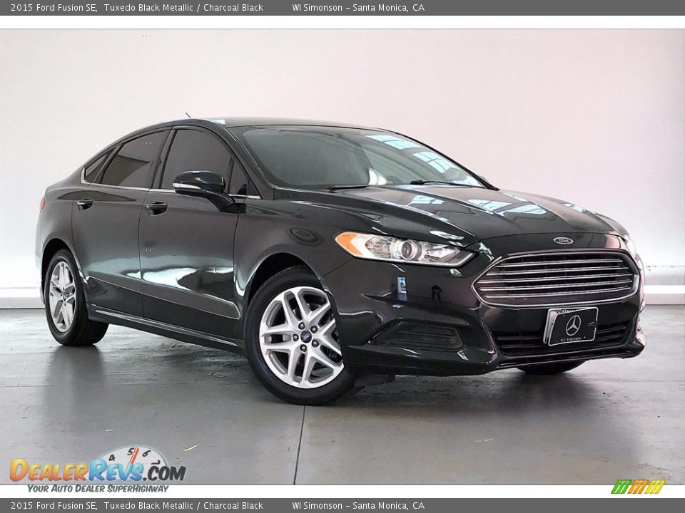 2015 Ford Fusion SE Tuxedo Black Metallic / Charcoal Black Photo #34