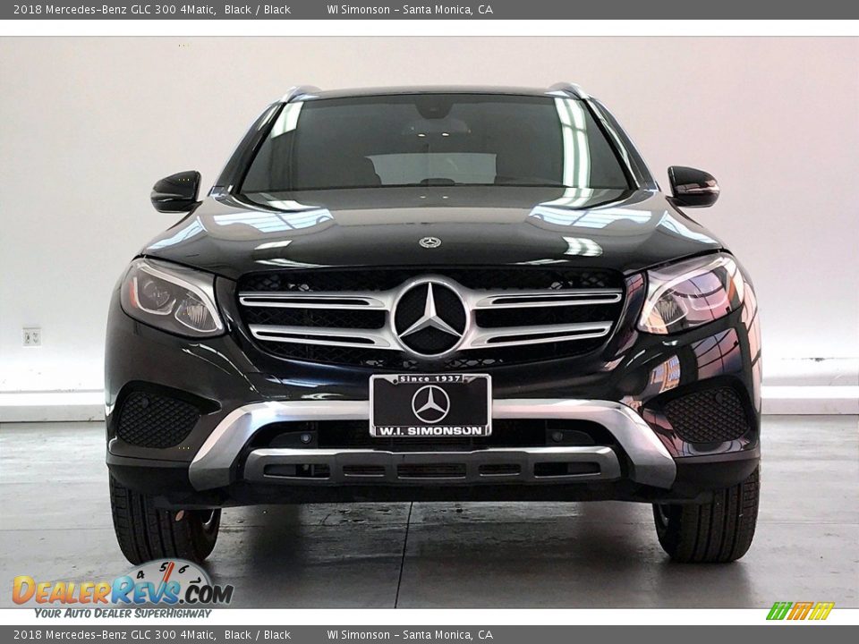 2018 Mercedes-Benz GLC 300 4Matic Black / Black Photo #2