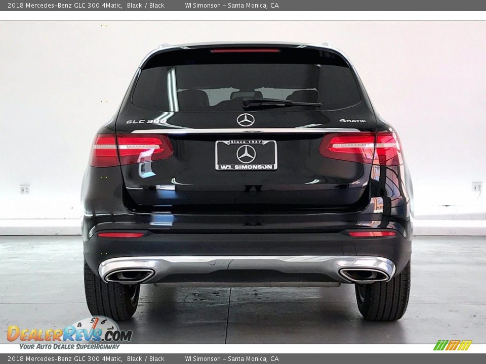 2018 Mercedes-Benz GLC 300 4Matic Black / Black Photo #3