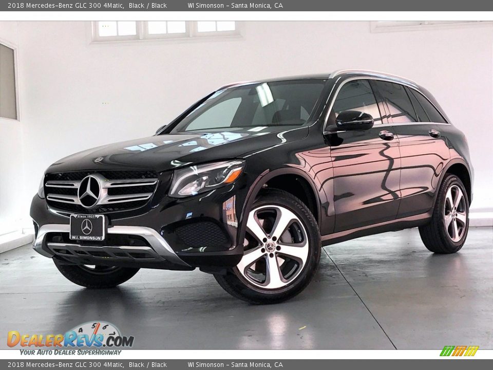 2018 Mercedes-Benz GLC 300 4Matic Black / Black Photo #12