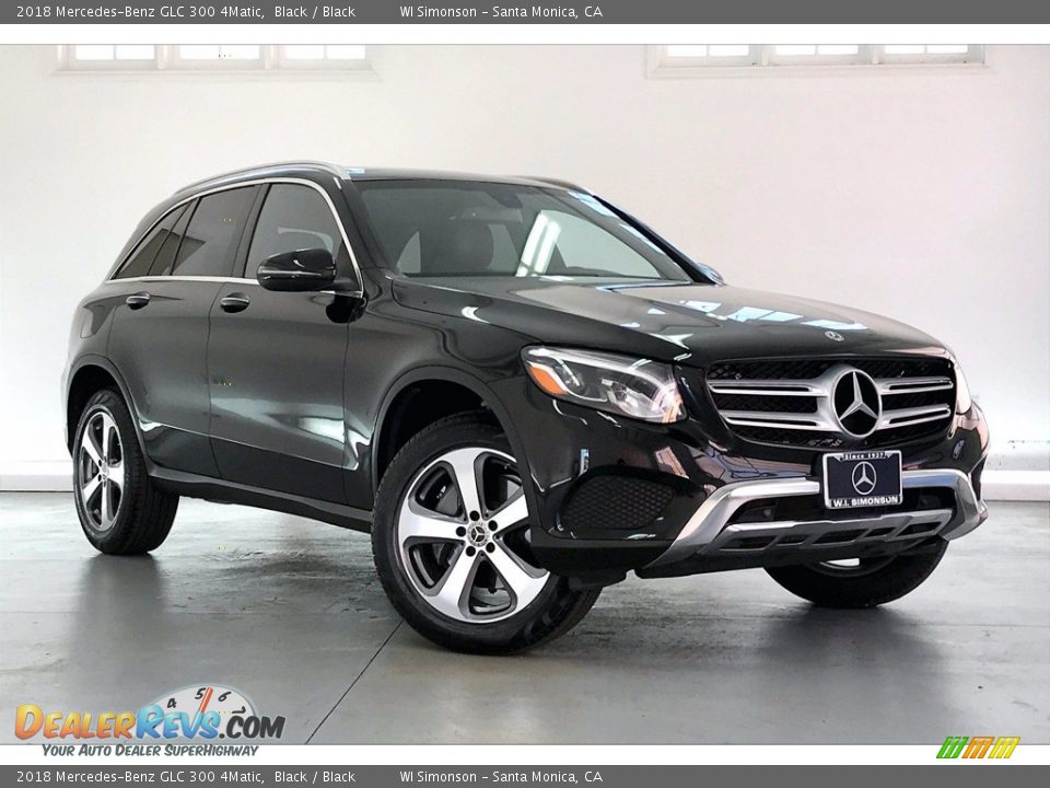 2018 Mercedes-Benz GLC 300 4Matic Black / Black Photo #34