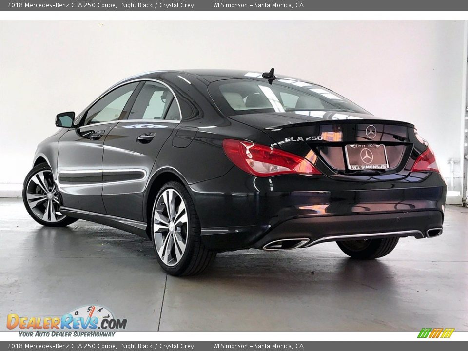 2018 Mercedes-Benz CLA 250 Coupe Night Black / Crystal Grey Photo #10