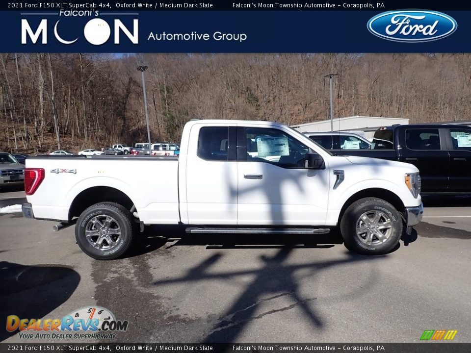 2021 Ford F150 XLT SuperCab 4x4 Oxford White / Medium Dark Slate Photo #1