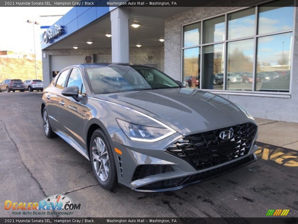 2021 Hyundai Sonata SEL Hampton Gray / Black Photo #1