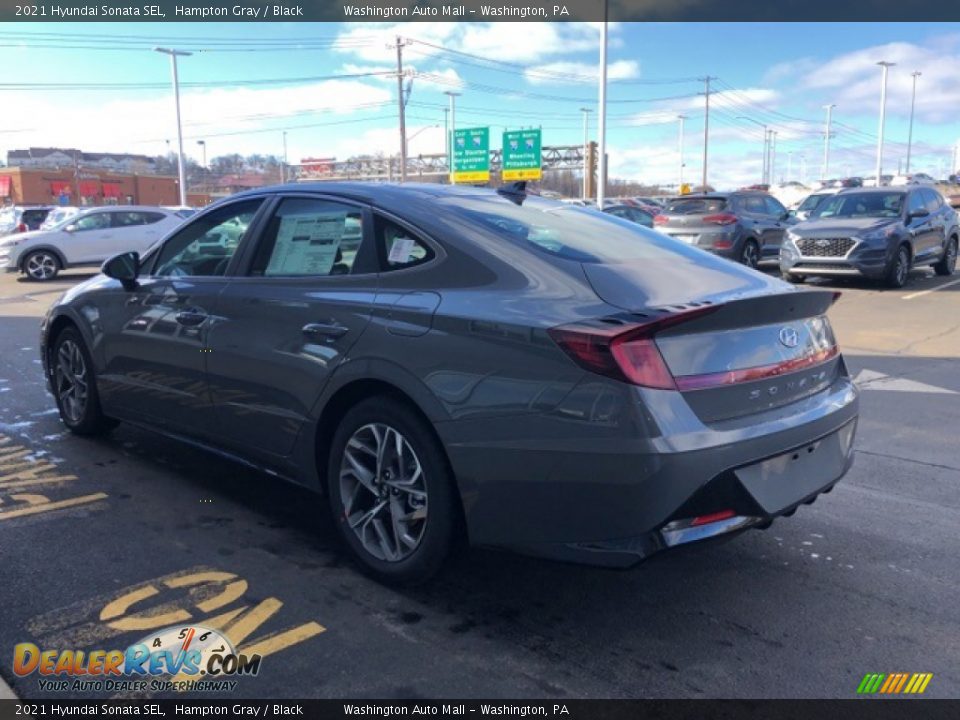 2021 Hyundai Sonata SEL Hampton Gray / Black Photo #3