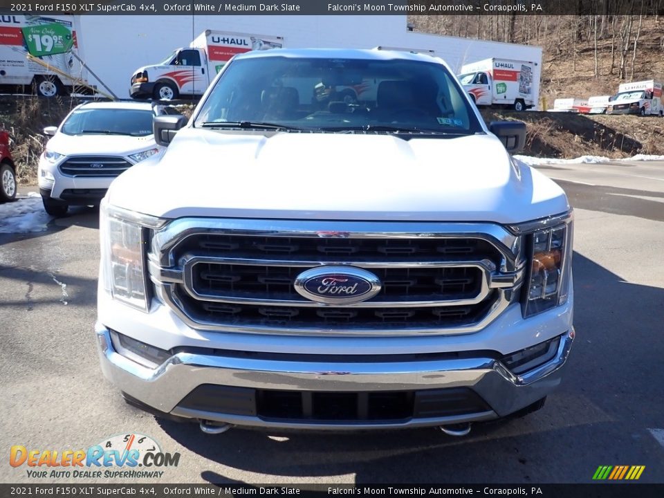 2021 Ford F150 XLT SuperCab 4x4 Oxford White / Medium Dark Slate Photo #4