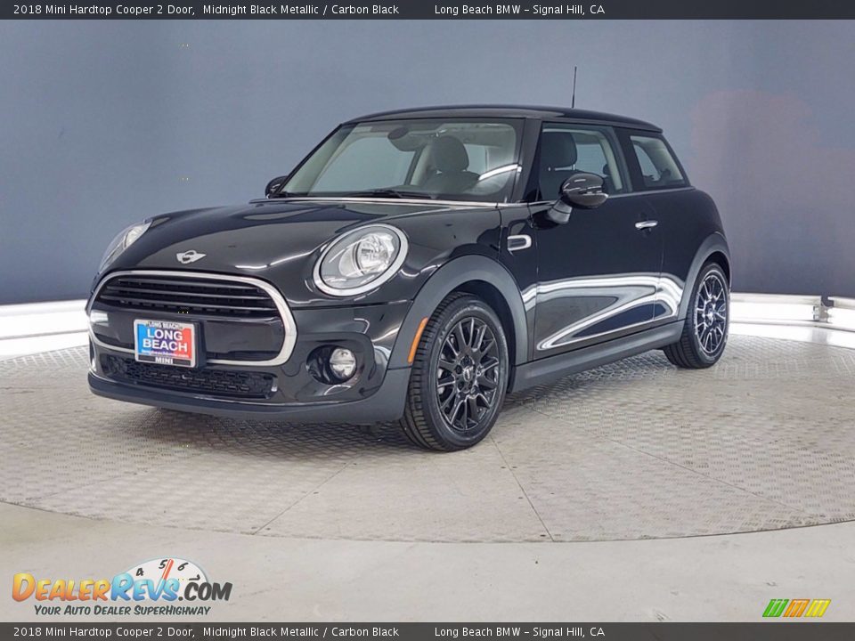 2018 Mini Hardtop Cooper 2 Door Midnight Black Metallic / Carbon Black Photo #4