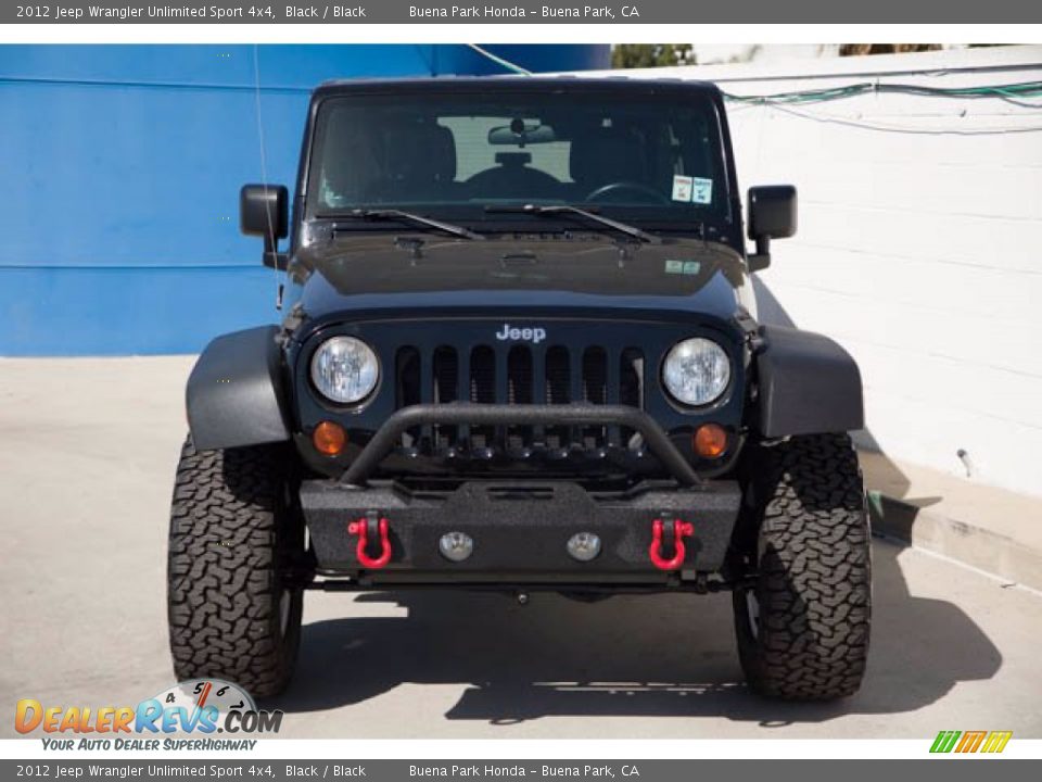 2012 Jeep Wrangler Unlimited Sport 4x4 Black / Black Photo #7